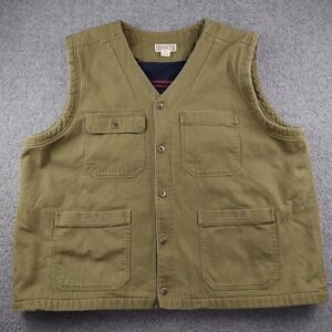 Duluth Trading Co Vest Mens 3XL Fire Hose Canvas Blanket Lined Workwear EUC